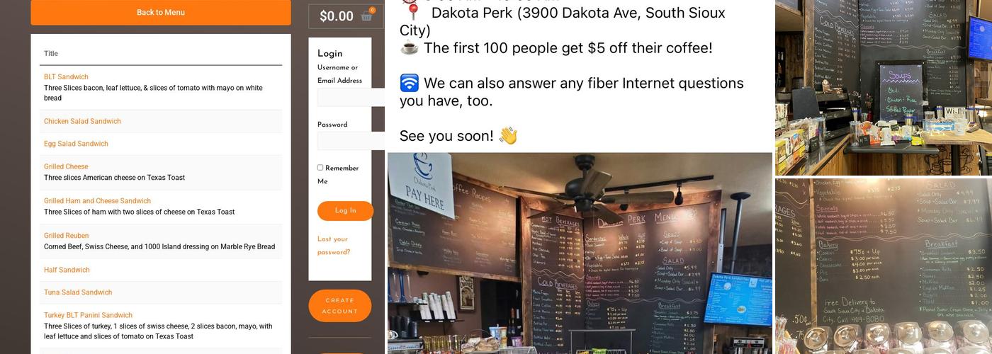Dakota Perk Menu