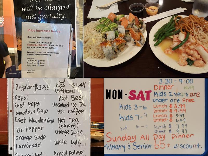 Mr. Stirfry Menu