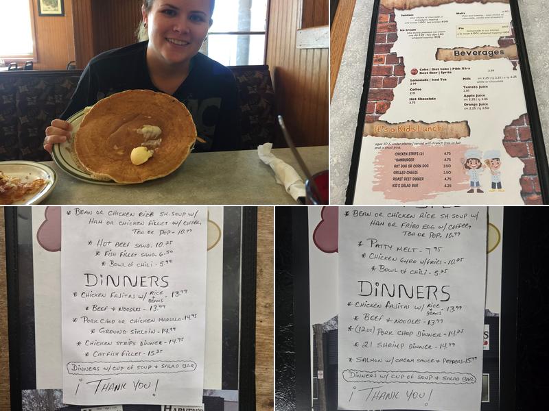 Harvey's Menu