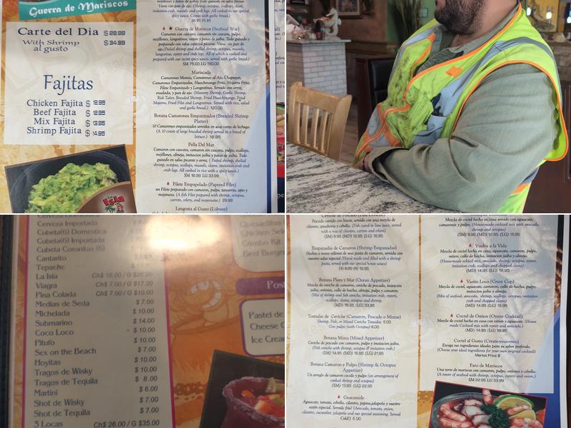 La Isla Menu