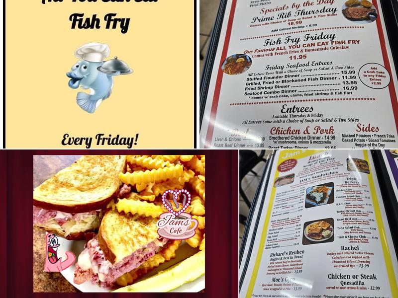 Jam's Cafe Menu