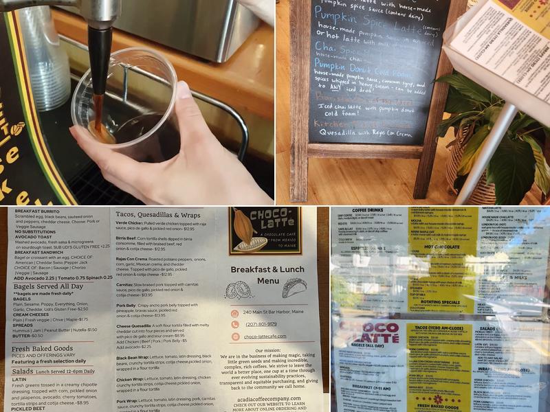 Choco-Latte Cafe Menu