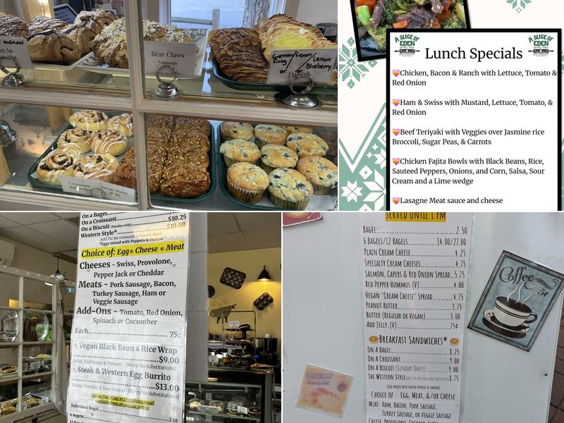 A Slice of Eden Menu