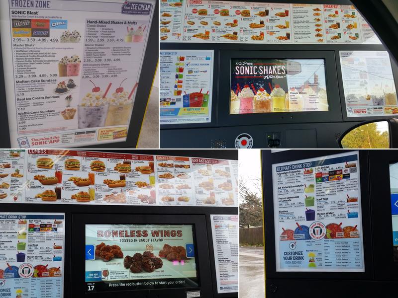 Sonic Drive-In Menu