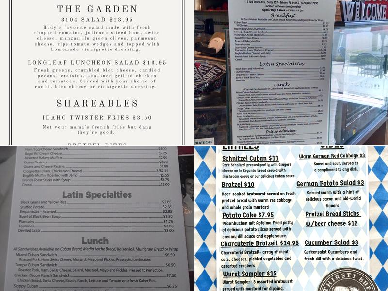 Havana Dreamers Cafe Menu