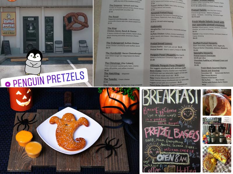 Penguin Pretzels Menu