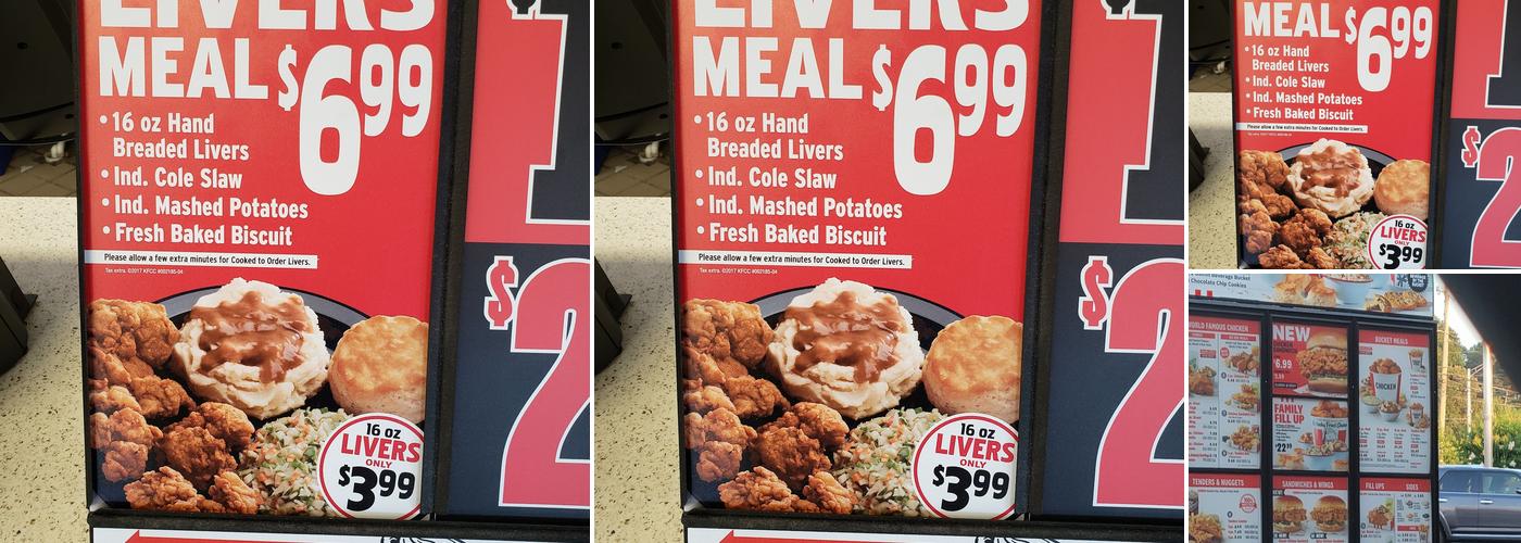 KFC Menu