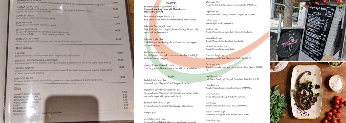 Pizza Da Valter Menu