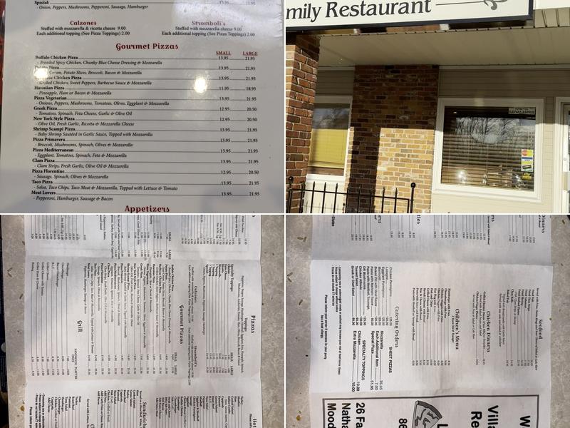 Village Pizza Family Restaurant Menu