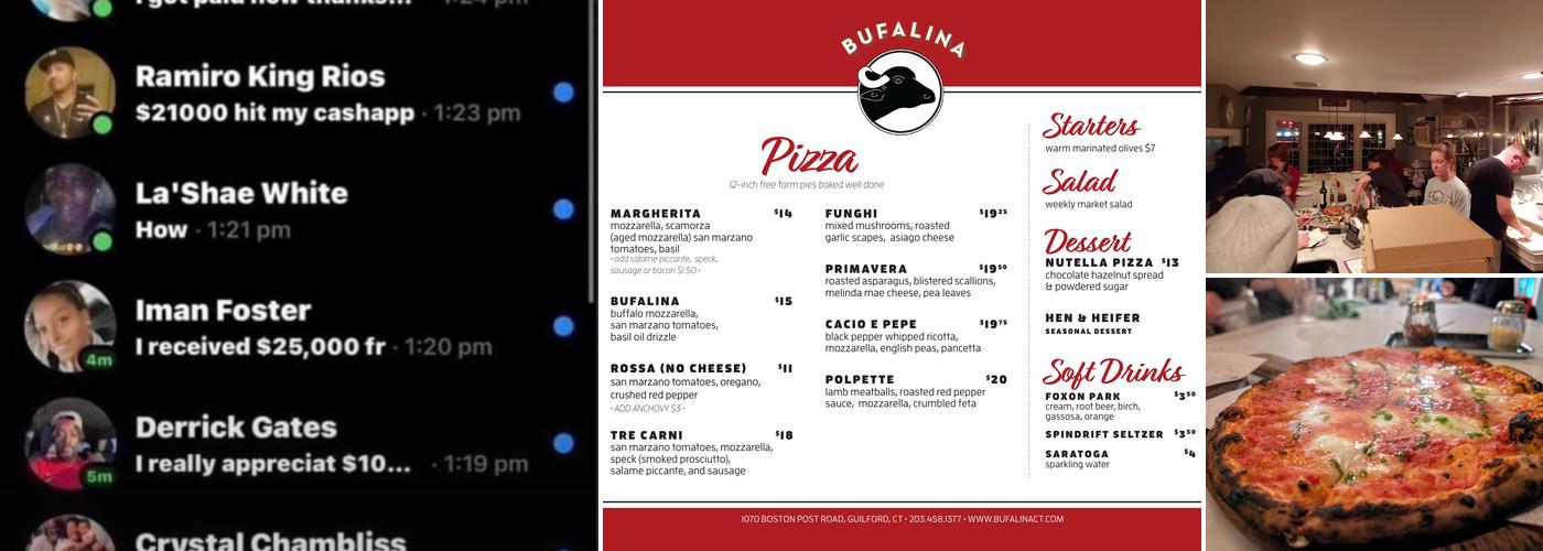 Bufalina Menu