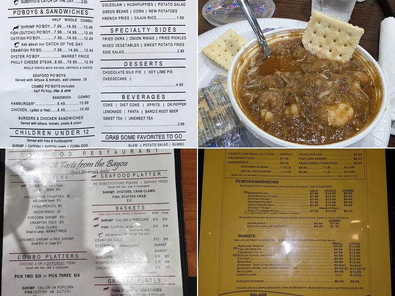 Kravers Seafood Daphne Menu