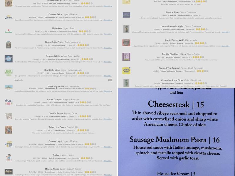 Shakespeare's Pub And Grill Menu