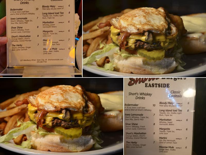 Short's Burgers Eastside Menu