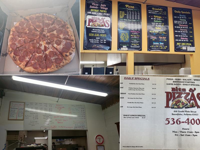Bits & Pizzas Menu
