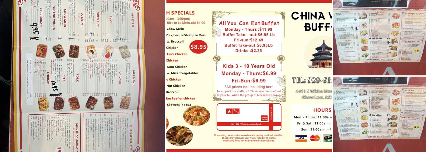 China Wok Buffet Menu