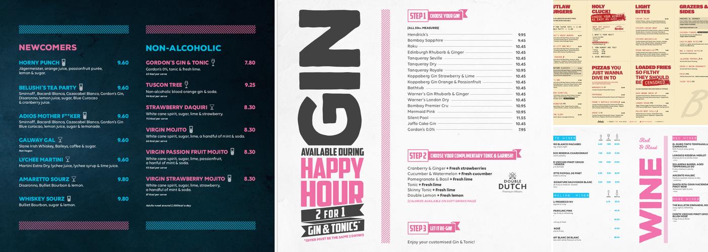 Belushi's Camden Menu