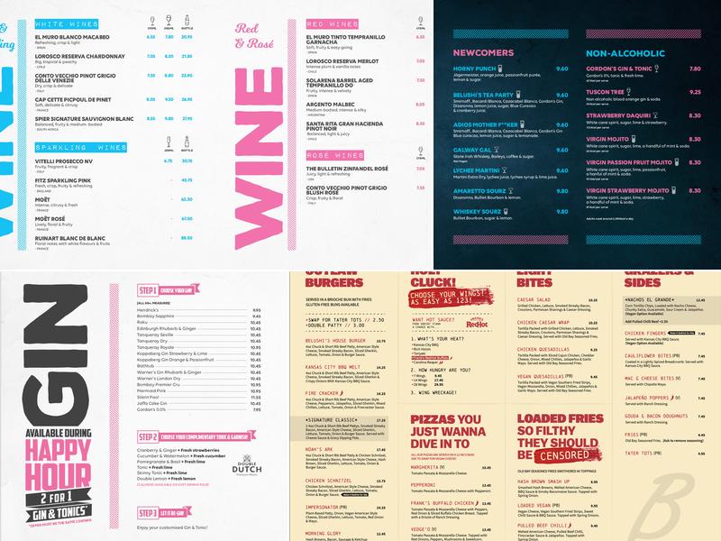 Belushi's Camden Menu