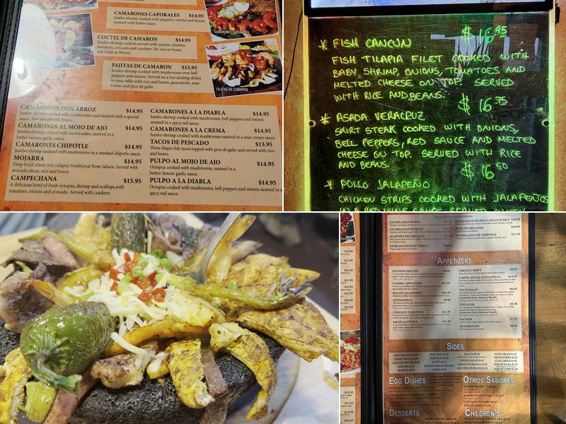 Tequila's Mexican Restaurant Menu