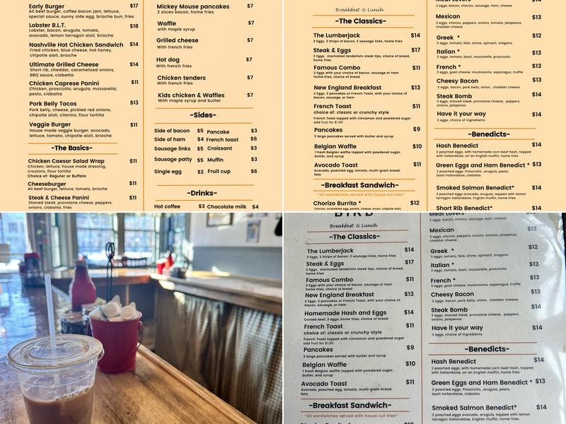 Early Bird Menu