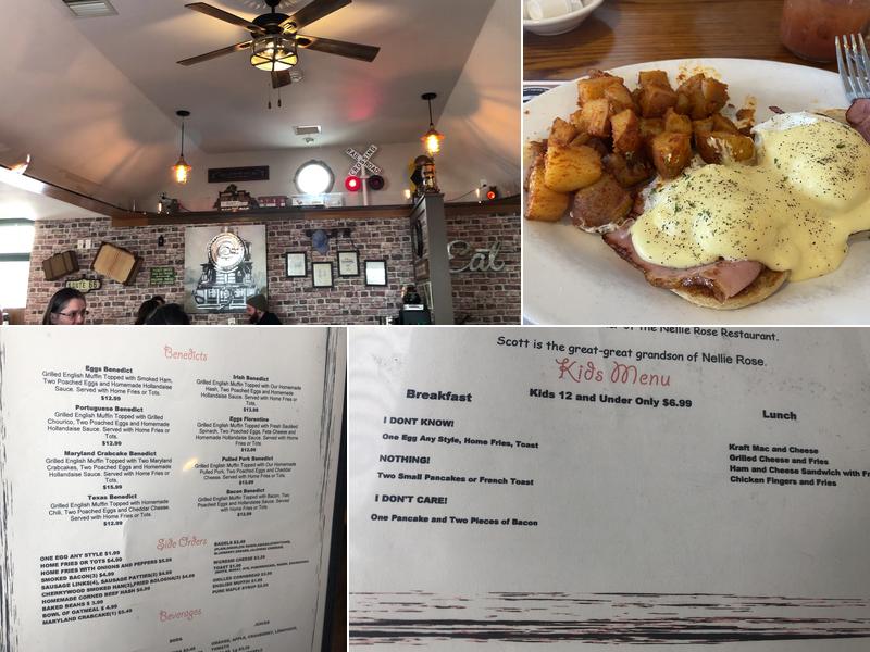 Nellie Rose Restaurant Menu