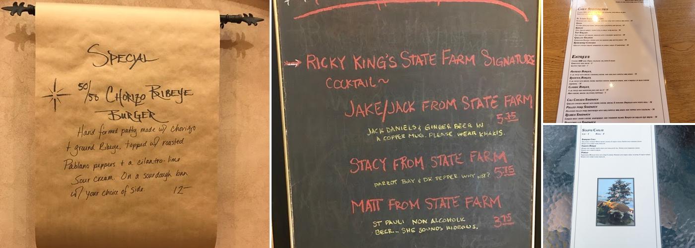 Destination Grill Menu