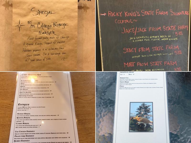 Destination Grill Menu