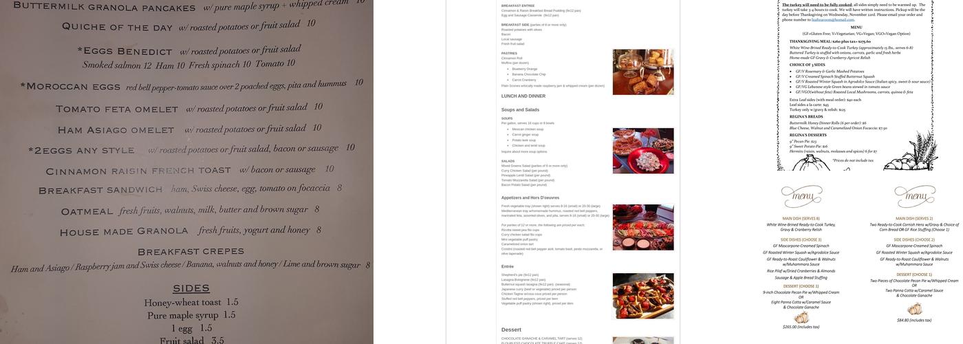 Leaf Kitchen Menu