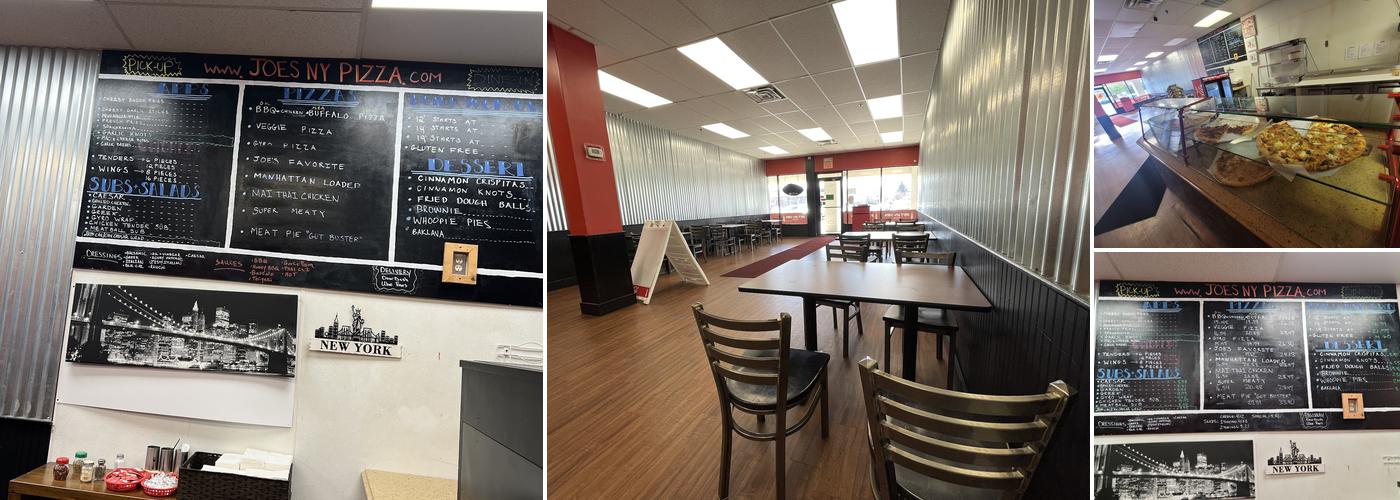 Joe's New York Pizza Menu