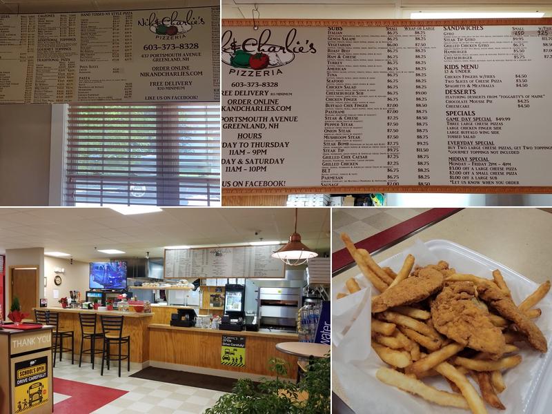 Nik & Charlie's Pizzeria Menu