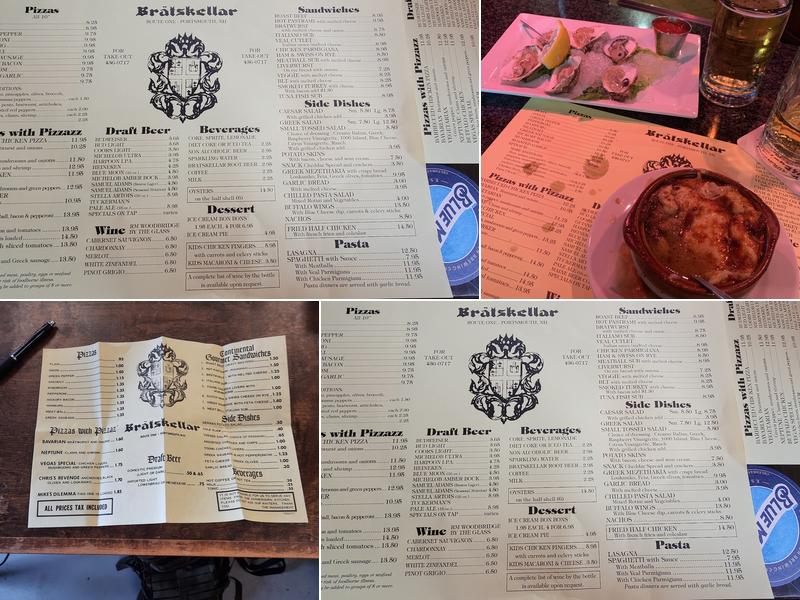 Bratskellar Pizza Pub Menu
