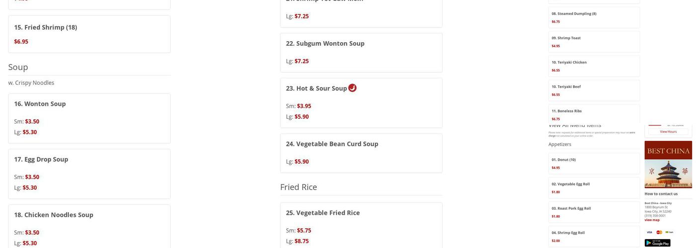 Best China Menu