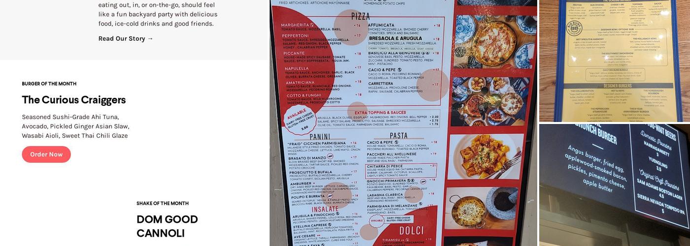 Big Buns Damn Good Burger Co. Menu