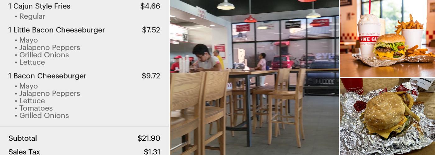 Five Guys Menu
