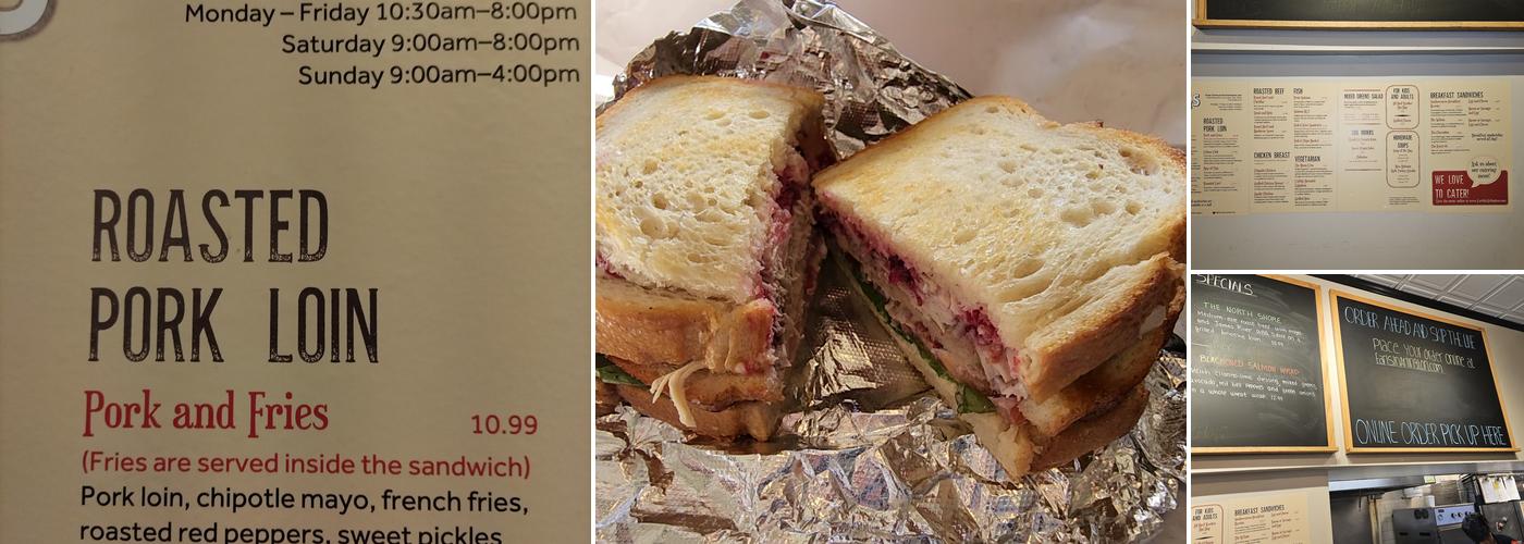 Earl's Sandwiches Menu