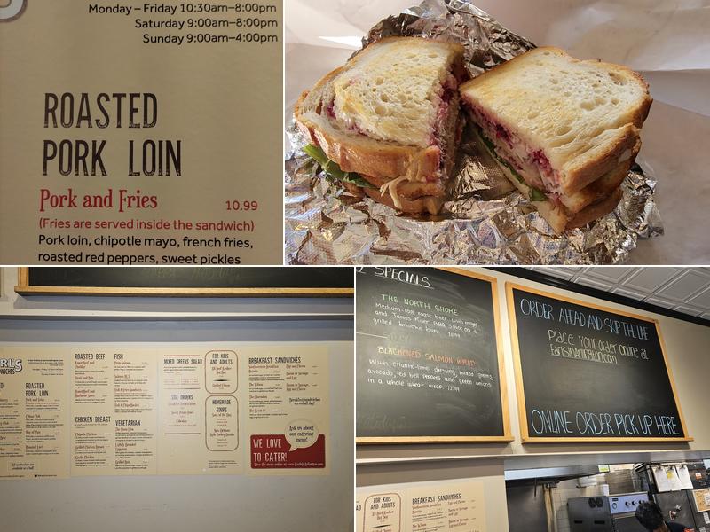 Earl's Sandwiches Menu