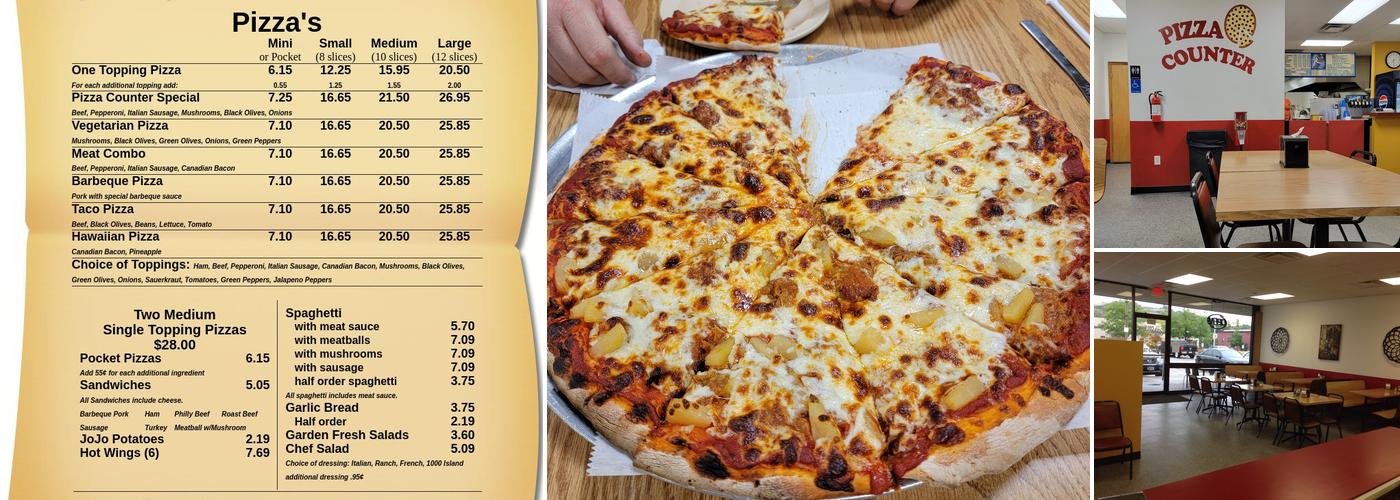 Pizza Counter Menu