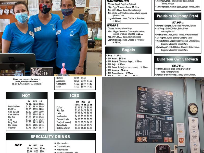 Port City Coffee Roasters Menu