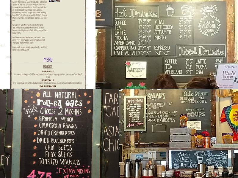 Me & Ollie's Bakery & Cafe Menu