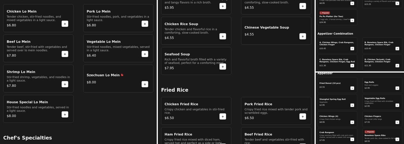 Spring Garden Menu