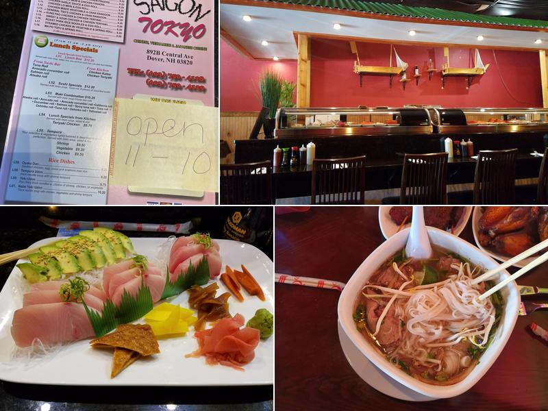 Saigon & Tokyo Menu