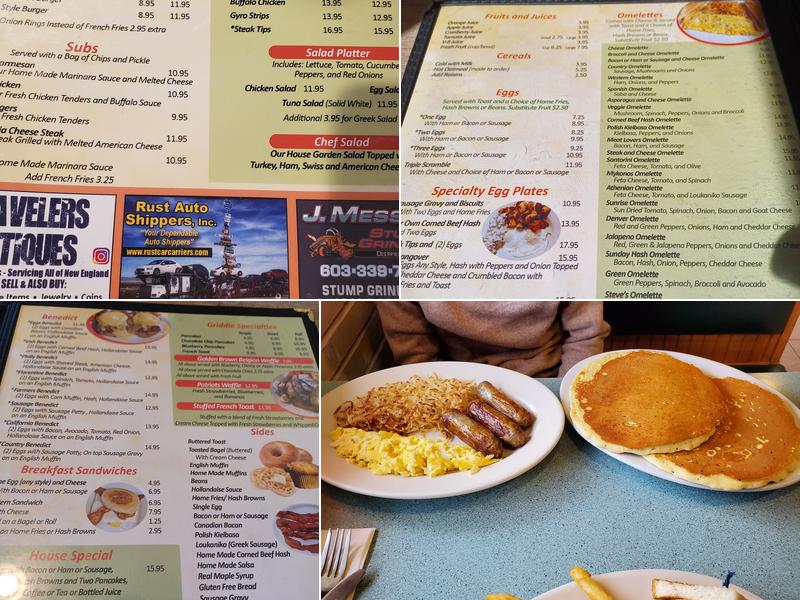 Steve's Diner Menu
