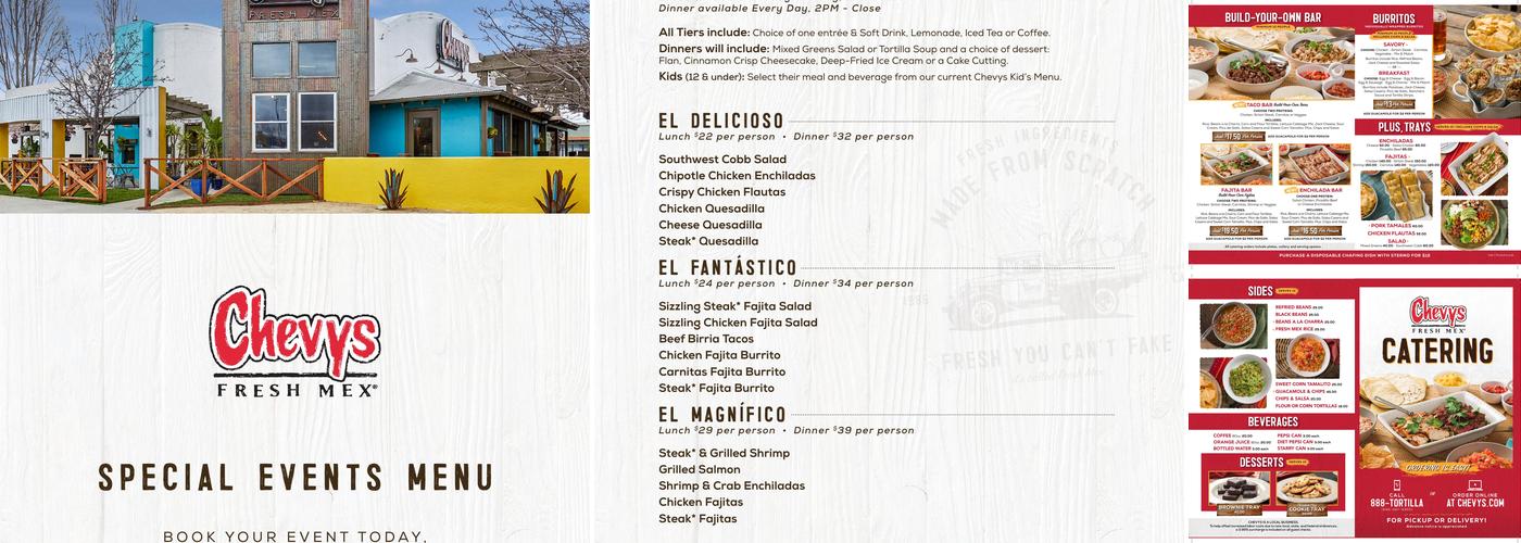 Chevys Menu