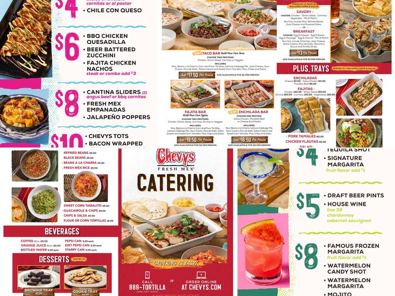 Chevys Menu