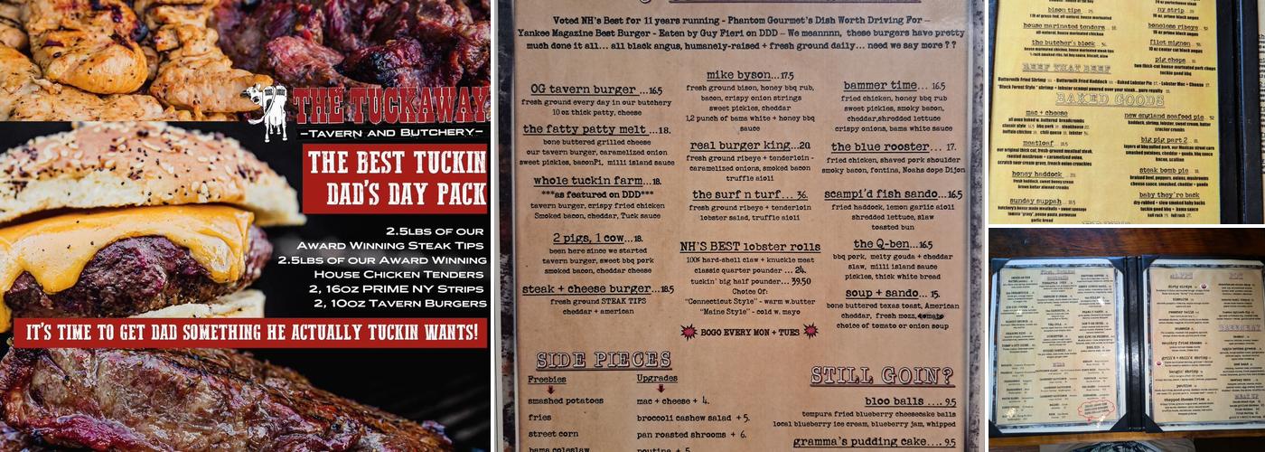 Tuckaway Tavern and Butchery Menu