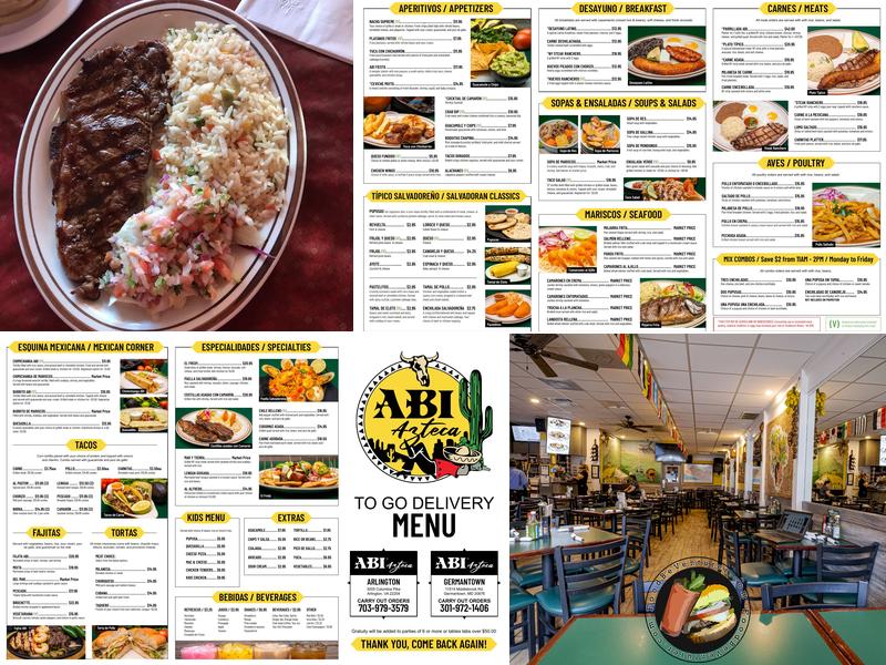 Abi Azteca Grill & Bar Menu
