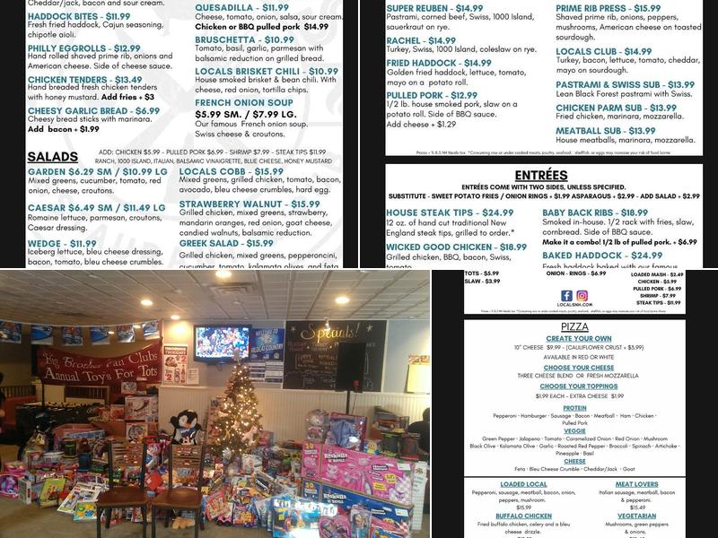 Locals Restaurant & Pub Menu