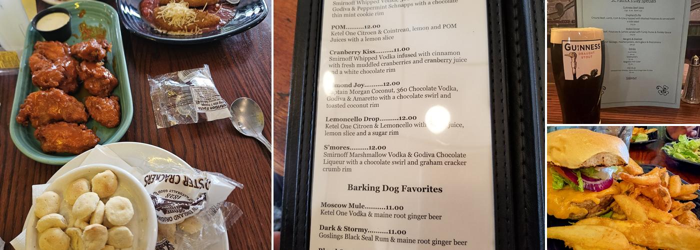 Barking Dog Bar & Grill Menu