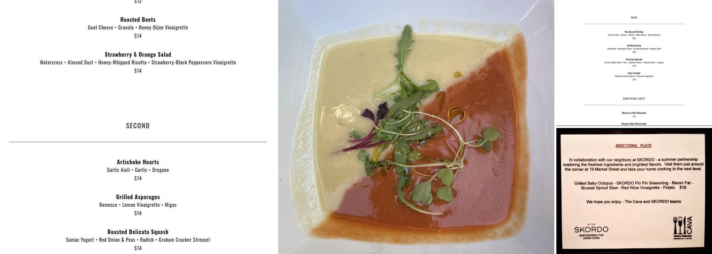 Cava Menu
