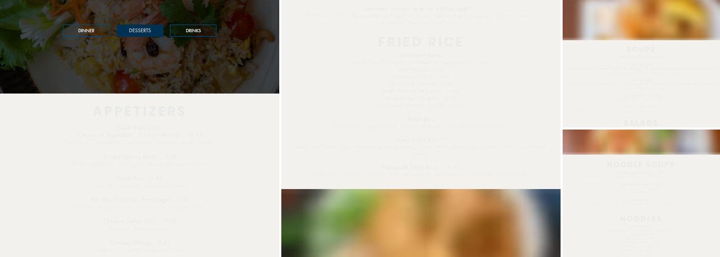 5 Thai Bistro Menu