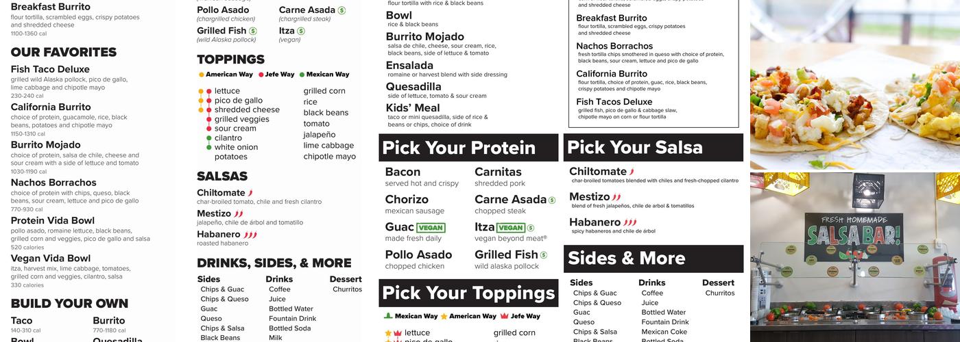 District Taco Menu